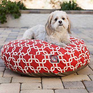 Majestic Pet Outdoor Red Links Round Pet Bed