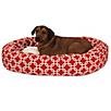 Majestic Pet Red Links Sherpa Bagel Bed