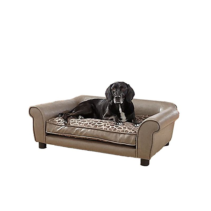 Iconic Pet Rattan Rectangular Pet Sofa, Small