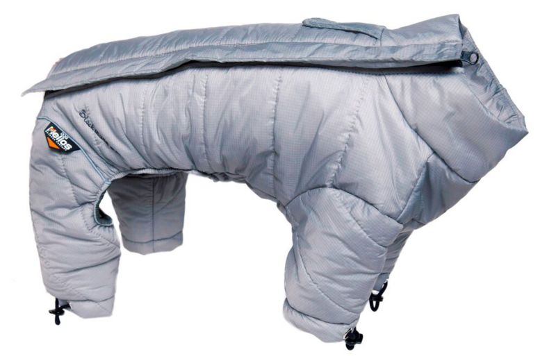 dog snowsuit with feet