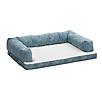 Quiet Time Script Blue Ortho Sofa Dog Bed