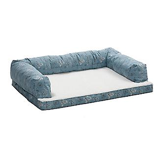 Quiet Time Script Blue Ortho Sofa Dog Bed