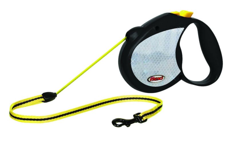 Flexi My Design Yellow Reflective Dog Lead Small (PHILLIPS LANSING 403133 840317102611 Dog Supplies Dog Leashes) photo