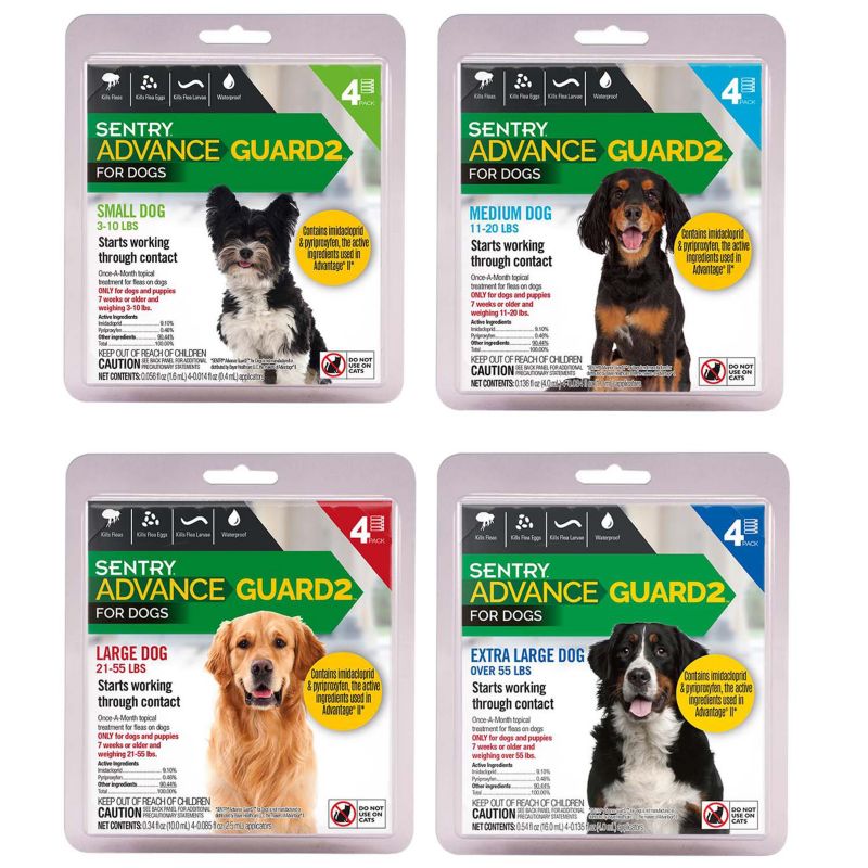 Advance Guard2 Dog Flea/Tick Spot-On 4mo