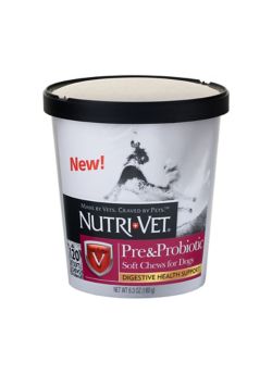 Nutri Vet Pre Probiotic Soft Chews for Dogs 120ct SeniorPetProducts