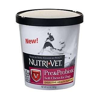 Nutri-Vet Pre/Probiotic Soft Chews for Dogs 120ct