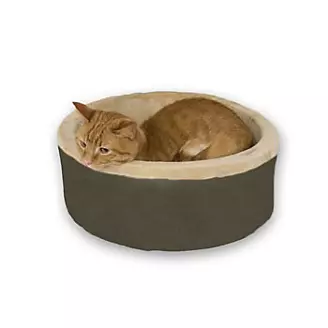 KH Mfg Thermo-Kitty Mocha Heated Cat Bed