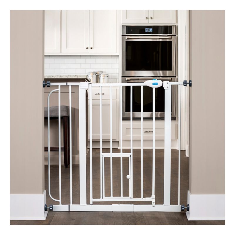 extra wide dog gate with walk through