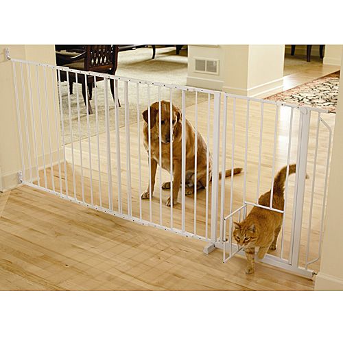 Photos - Pet Carrier / Crate no brand CARLSON PET PRODUCTS,INC. Extra Tall Maxi Gate w/ Pet Door 1210HPW 