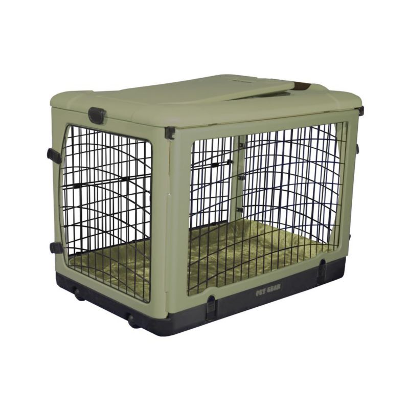 garage door style dog crate