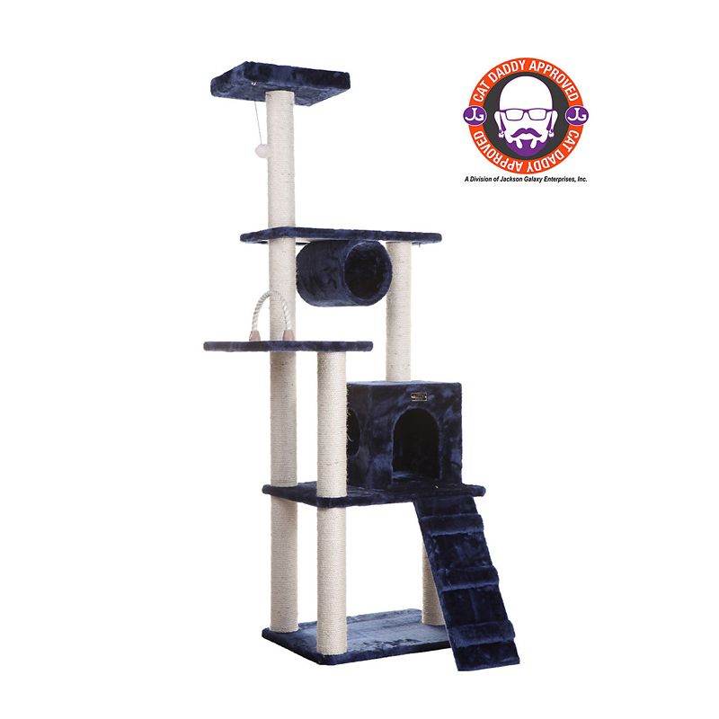Armarkat Classic Real Wood Cat Tree 71in Navy (AEROMARK INT'L INC A7101 815481010086 Cat Supplies Cat Houses & Condos) photo