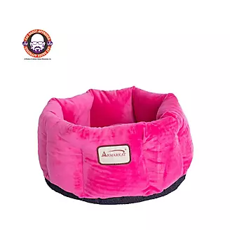 Pink Velvet Pet Bed