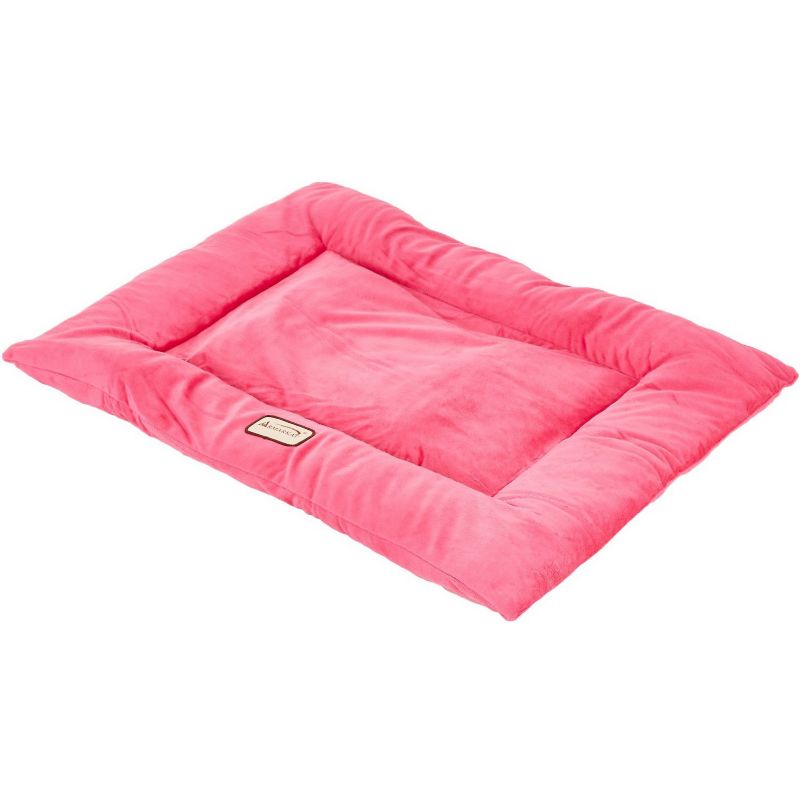 Armarkat M01CZH-m Medium Pet Bed Mat , Dog Crate Soft Pad With Poly Fill Cushion, Vibrant PInk - Vibrant pink