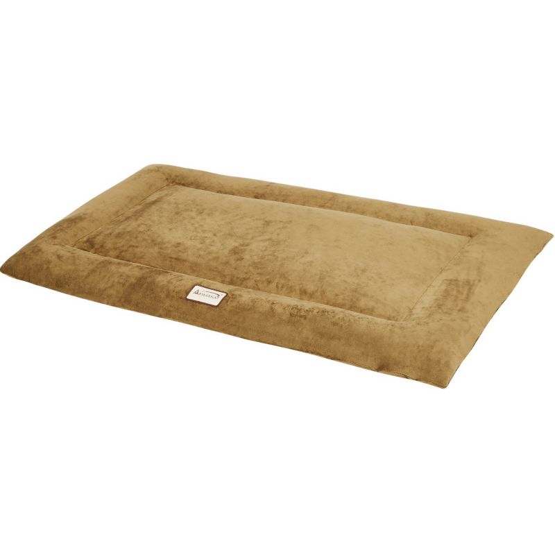 Armarkat M01CZS-m Medium Pet Bed Mat , Dog Crate Soft Pad With Poly Fill Cushion,Earth Brown - Earth brown