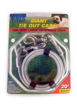 Titan Giant Cable Dog Tie Out Dog Com