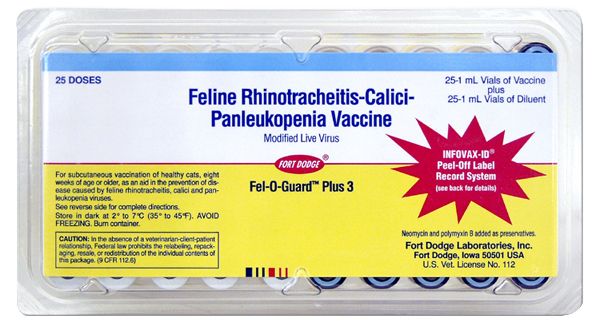 Fel-O-Guard Plus 3 25x1ml Feline Vaccine