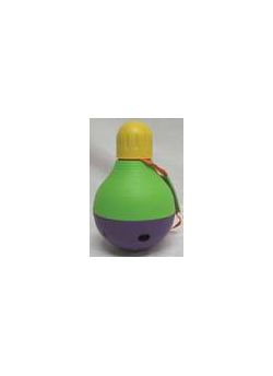Starmark Bob-A-Lot Treat Dispensing Dog Toy Purple/Green/Yellow