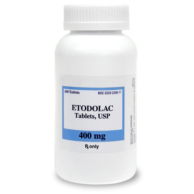 Etodolac 400mg Tablets 100 Tablets