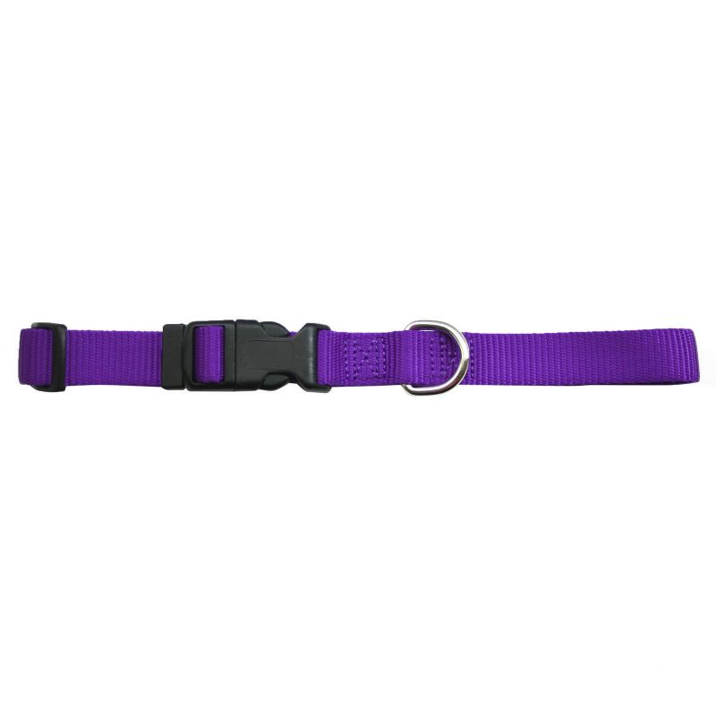 Kwik Klip Adjustable Dog Collar Medium Purple -  LEATHER BROTHERS, 102QKN-PR