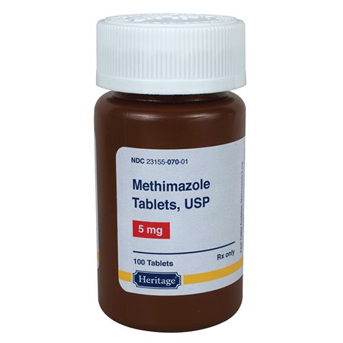 Methimazole 10 mg 100 Tablets