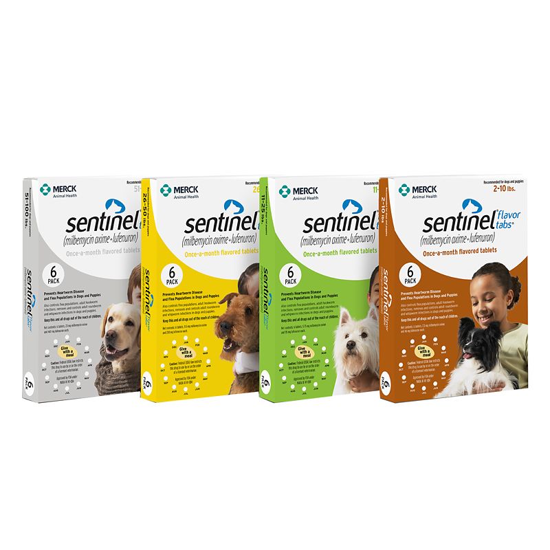 Sentinel Flavor Tabs for Dogs 2-10lbs 6 Count