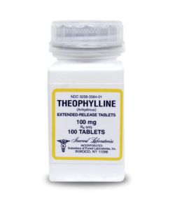 Theophylline ER Tablets 100mg 100 ct