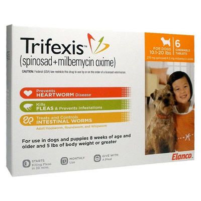 Trifexis Chewable Tablets for Dogs 5-10lbs 6 Month