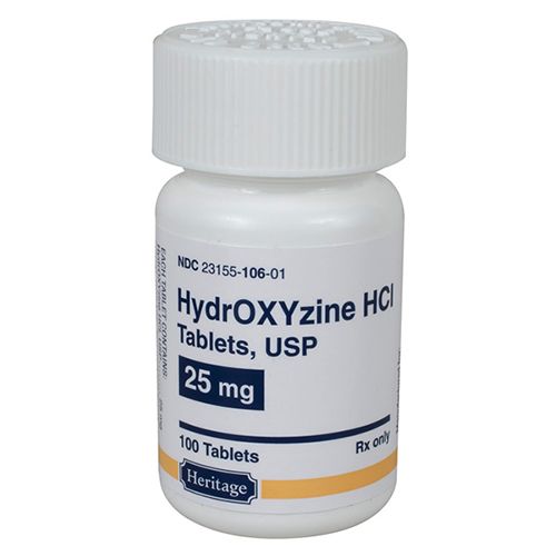 Hydroxyzine HCL Tablets 50mg 500 Count