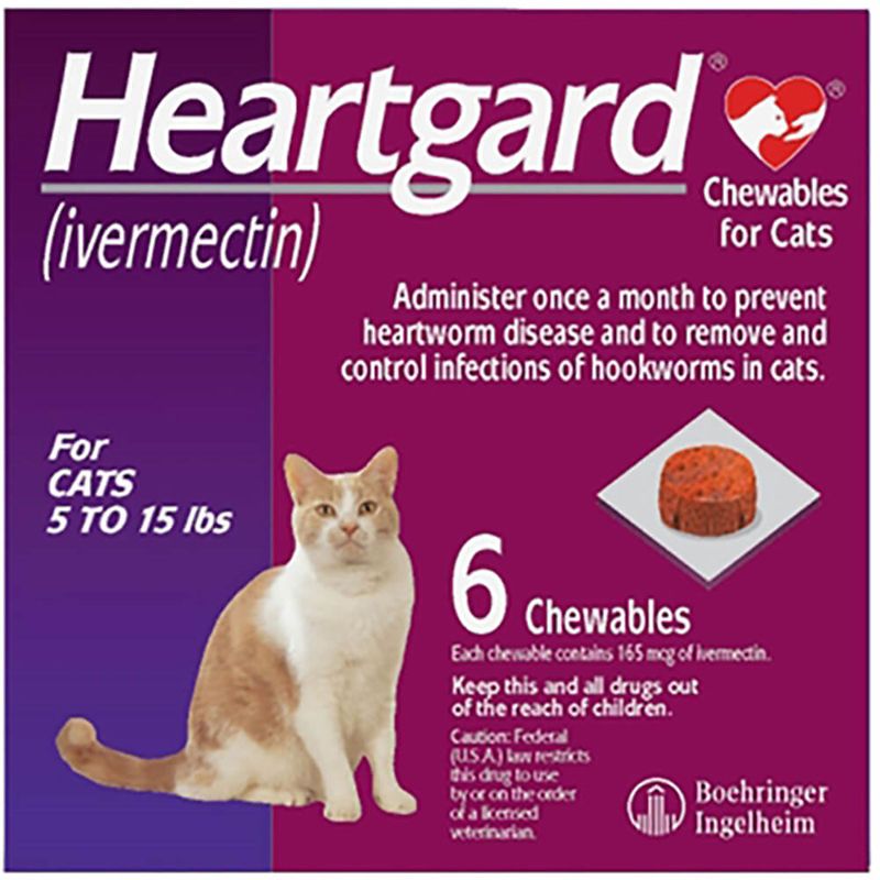 Heartgard Chewables for Cats - 6 ct 5 to 15 lbs (012MAC02-CAT 350604404101 Pet Pharmacy All Pet Pharmacy) photo