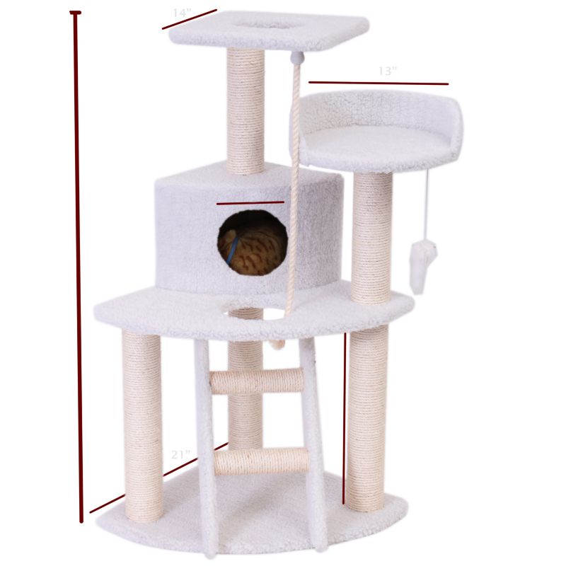 Majestic 48 Inch Bungalow Cat Furniture Tree (78899578021 788995780212 Cat Supplies Cat Houses & Condos) photo