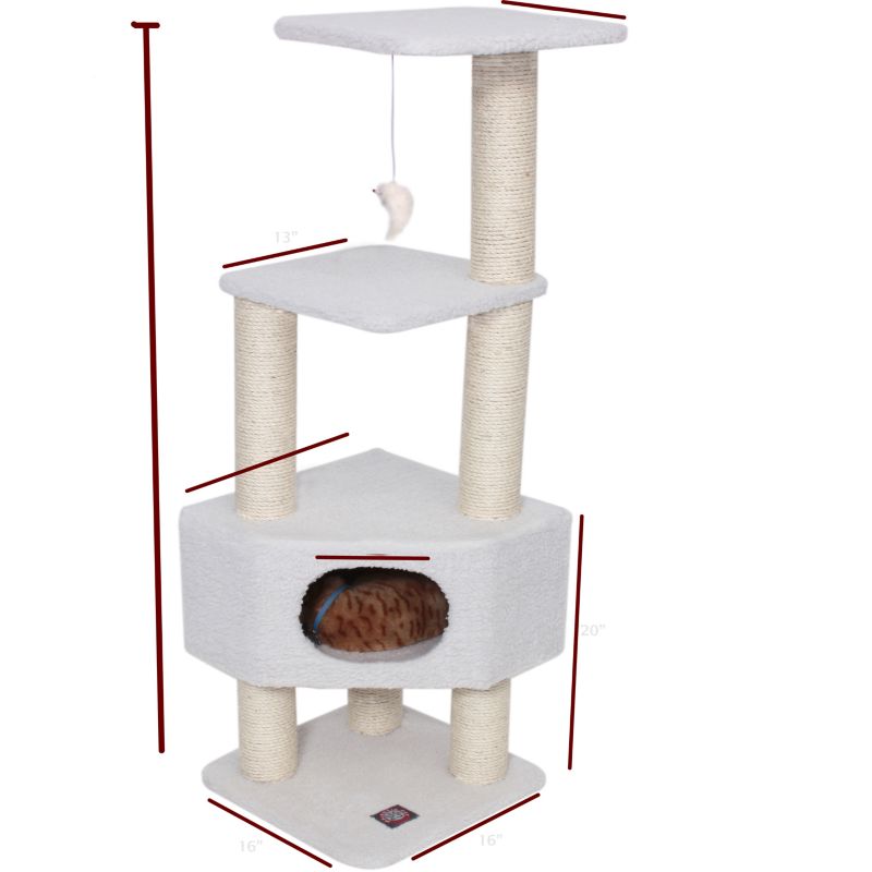 Majestic 52 Inch Bungalow Cat Furniture Tree (78899578003 788995780038 Cat Supplies Cat Houses & Condos) photo