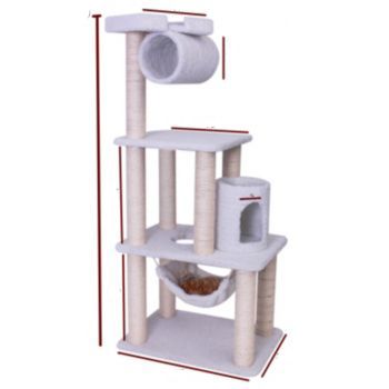 Majestic 62 Inch Bungalow Cat Furniture Tree (78899578005 788995780052 Cat Supplies Cat Houses & Condos) photo