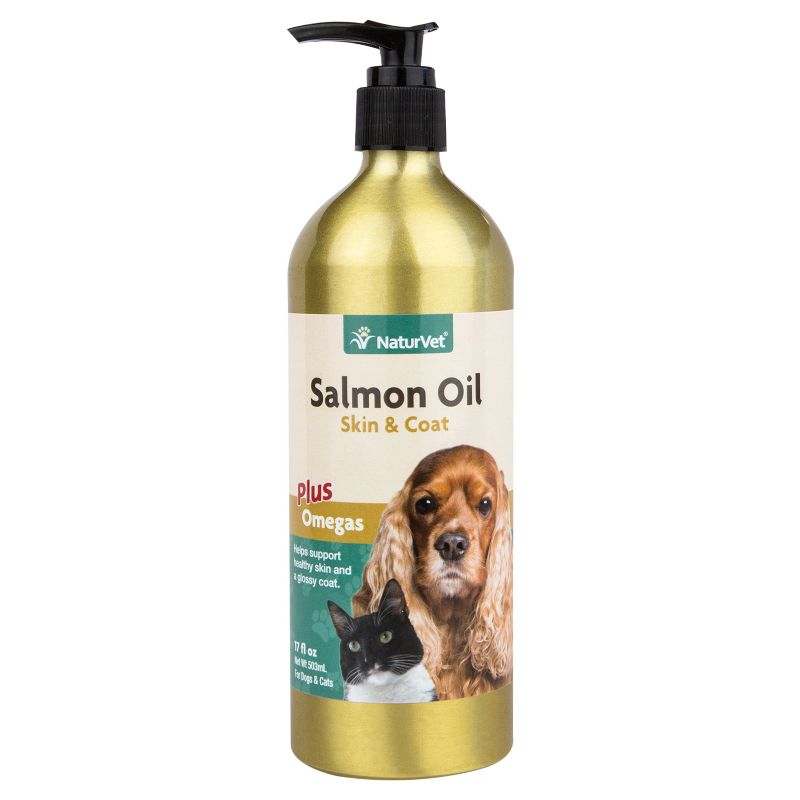 NaturVet Unscented Salmon Oil Pet Supplement