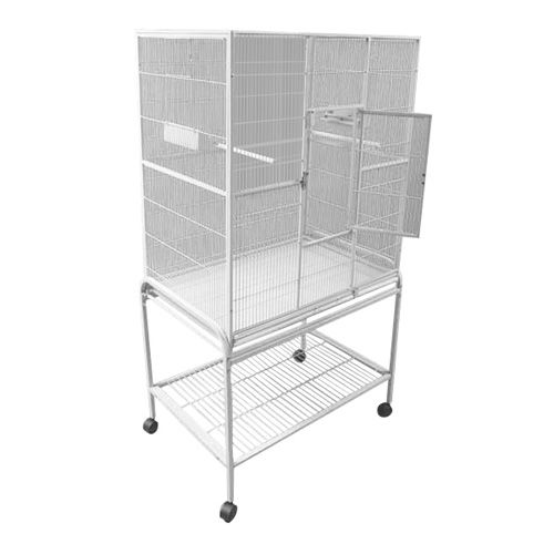 A and E Flight Bird Cage with Stand White