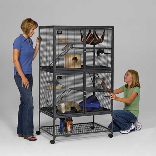 Critter Nation Small Animal Cage Double Unit