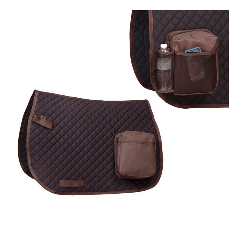 Australian Outrider Quilted Saddle Pad w/Pocket Br