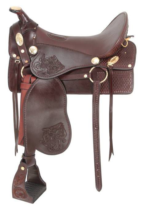 King Cavalry Soft Seat Saddle 15.5in Dark Brown