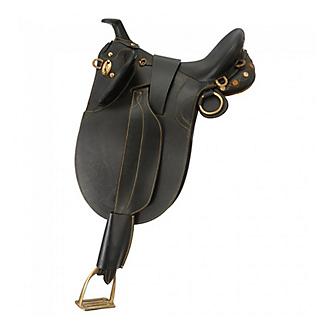 New Synthetic Suede Australian Stock Saddle With Matching Girth Size 10"-18" 