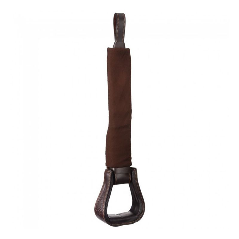 Australian Fleece Stirrup Covers Brown