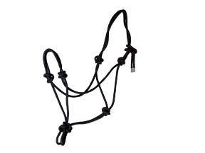 Basic Poly Rope Halter Black Average