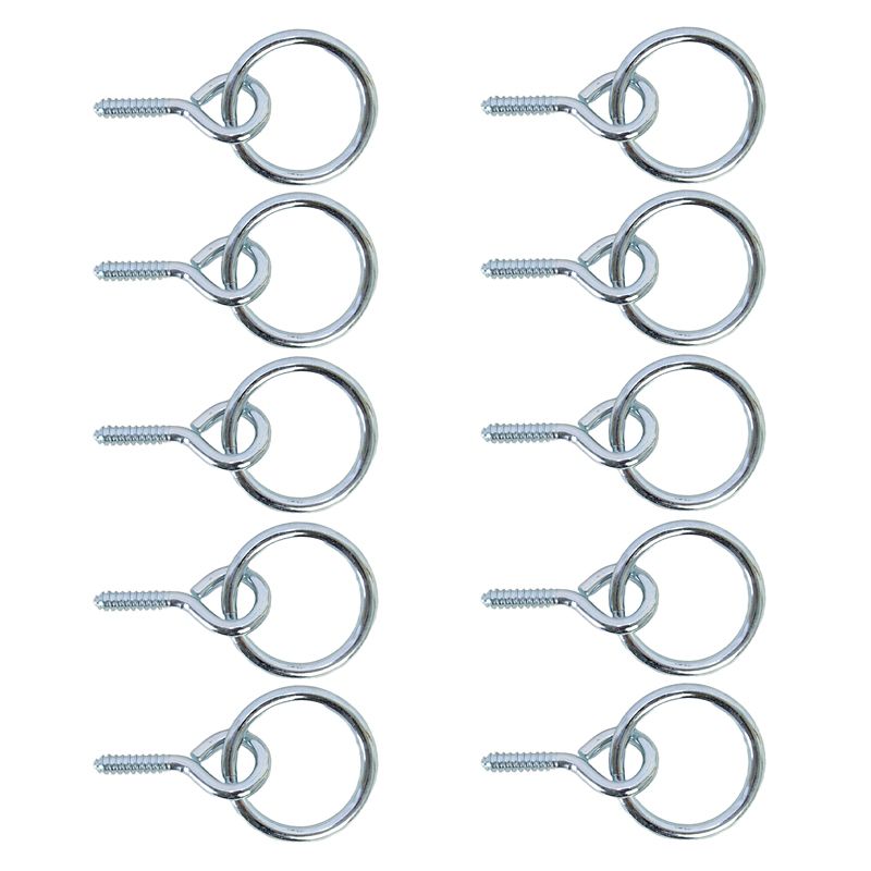 Screw Eye with Hitching Rings 10 Pack