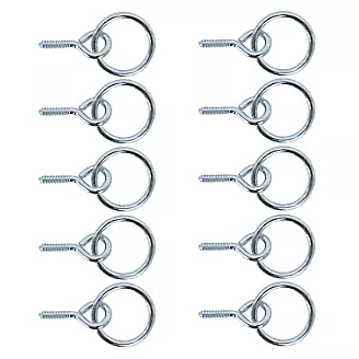 Screw Eye with Hitching Rings 10 Pack