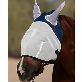 Tough 1 Fly Bonnet With Ears White one size