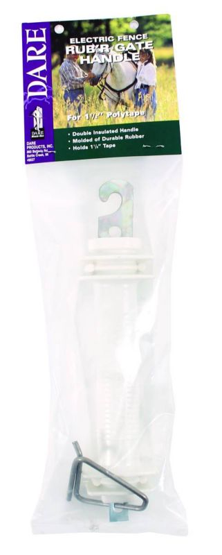 1.5-In. Poly Tape Gate Handle, Stainless Steel Tensioner, White