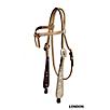 Tory Silver Buckaroo Knotted Browband Headstall