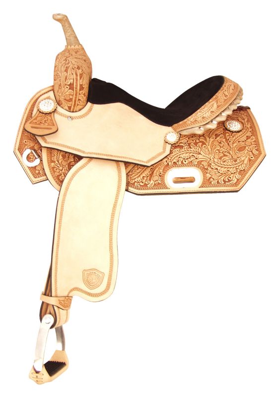 Tex Tan Talmadge Green Pro Racer Barrel Saddle Toppoint