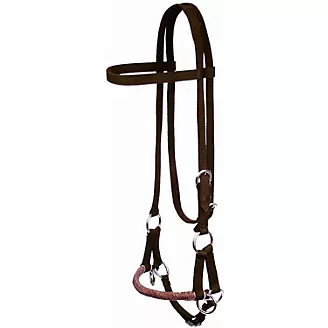 Western Bosal Bridle with Nylon Nosepiece-A 12 19