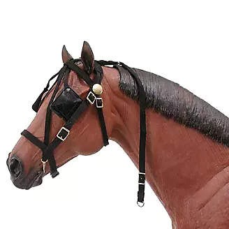 Nylon Driving Harness Bridle Black Horse