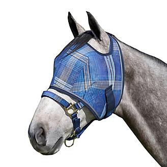Kensington Fly Mask with Fleece Trim for Horses — Protects Face and Eyes From Flies and UV Rays While Allowing Full Visibility —  Breathable and Non Heat Transferring Makes it Perfect Year Round