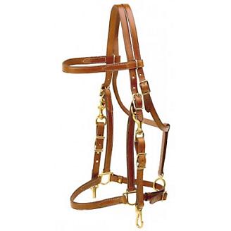 LIBBYS HORSE DRIVING BROWN SINGLE REINS 